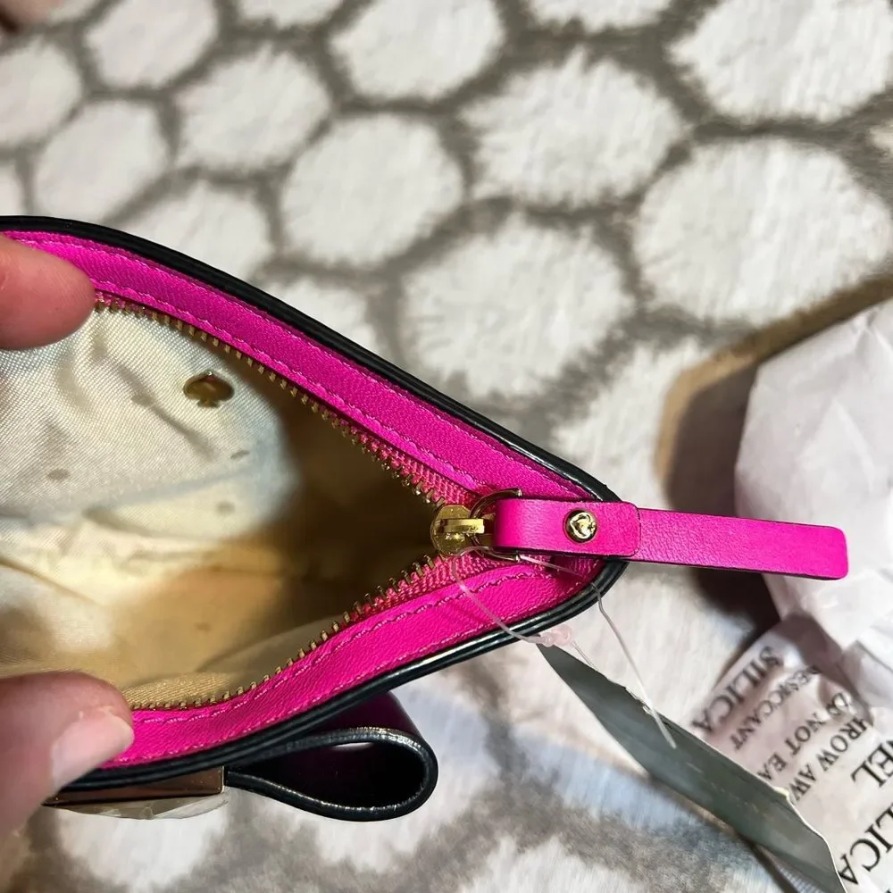 Kate Spade Pink Bow Key chain Wallet/ Lucie Bow